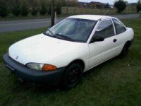 1993 White Dodge Colt Coupe